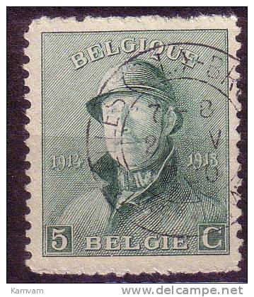 België Belgique 167 Cote 0.20 € BRUXELLES (Q.L.) - BRUSSEL ( L.W.) MACHINALE - 1919-1920  Re Con Casco