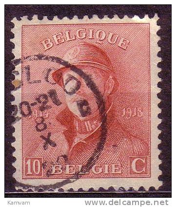 België Belgique 168 Cote 0.30 € EECLOO - 1919-1920 Behelmter König