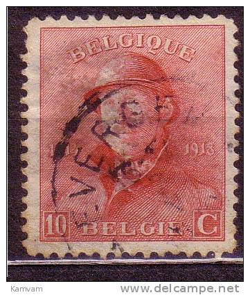 België Belgique 168 Cote 0.30 € EVERGEM - 1919-1920 Roi Casqué