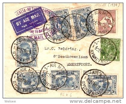 AU017 / Erstflug Nach Indien 1931,Super-Frankatur! - Cartas & Documentos