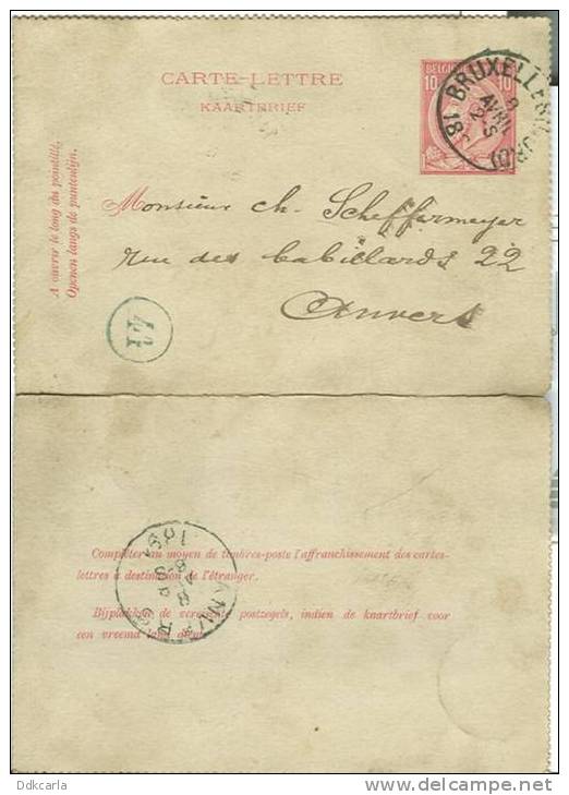 Bruxelles (Nord) - Anvers - Carte-Lettere