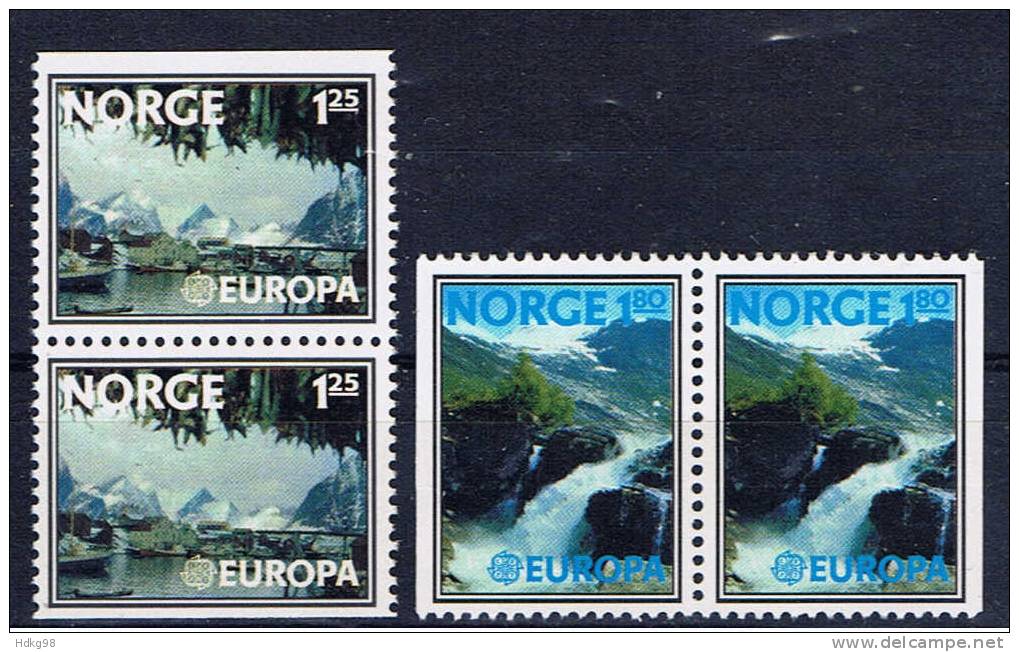 N Norwegen 1977 Mi 742-43** EUROPA - Neufs