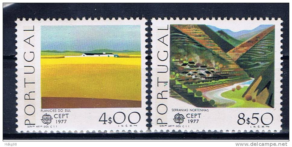 P Portugal 1977 Mi 1360-61** EUROPA - Unused Stamps
