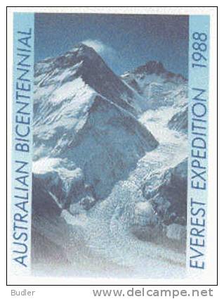 AUSTRALIA:1988:Post.Stat.:AUSTRALIAN BICENTENNIAL EVEREST EXPEDITION:GEOLOGY,MONTAGNE,MOUNTAINS,MOUNTAIN,CLIMBER,GLACIER - Entiers Postaux