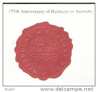 AUSTRALIA : 1979 : Post. Stat. : 125th Anniversary Of RAILWAYS In Australia :SPOORWEG,CHEMIN De FER,TREIN,TRAIN, - Postwaardestukken