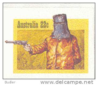 AUSTRALIA:1980:Post.St.:The Siege Of Glenrowan: Centenary 1980:NED KELLY,ROBBER,BRIGAND,ARMS,FIRE-ARM,GUNS,REVOLVER,MASK - Postwaardestukken