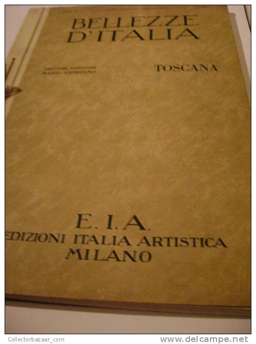 BELLEZZE D'ITALIA Italia Toscana - Old Books