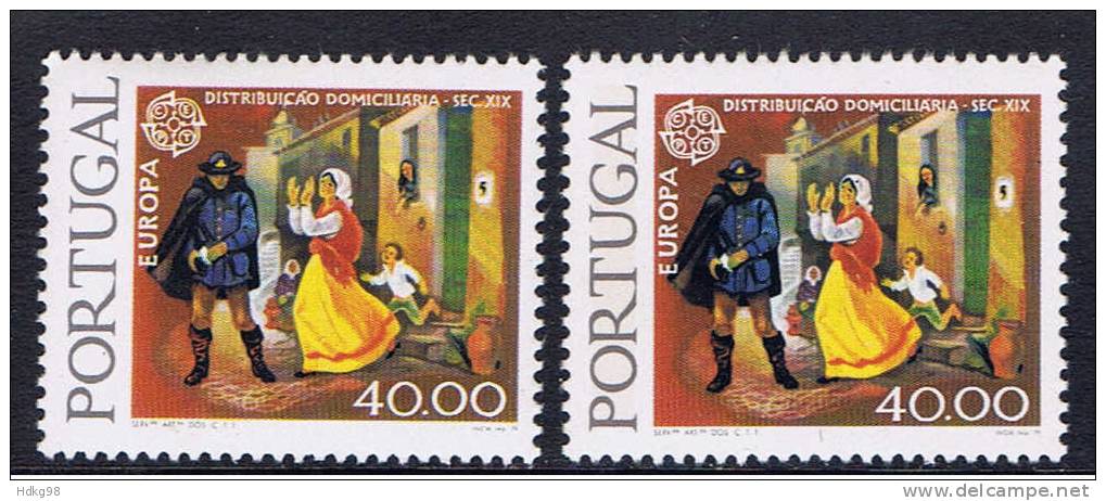 P Portugal 1979 Mi 1442x-1442y** EUROPA - Unused Stamps