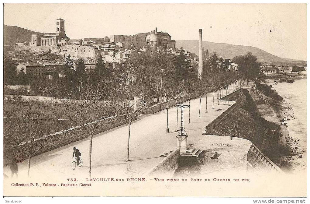 CPA De LA VOULTE SUE RHONE - Vue Prise Du Pont Du Chemin De Fer. - La Voulte-sur-Rhône