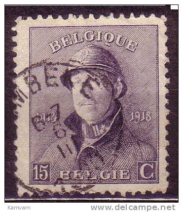 België Belgique 169 Cote 0.40 € RUMBEKE - 1919-1920 Albert Met Helm