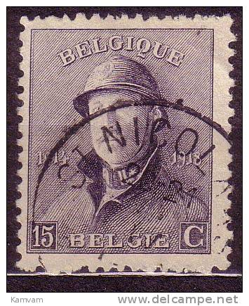 België Belgique 169 Cote 0.40 € St-NICOLAS - 1919-1920 Albert Met Helm