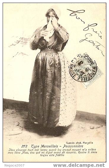 Marseille-13- RARE!!!!!!!! " La Poissonniére " Trés Belle Carte De 1905 - Mercati