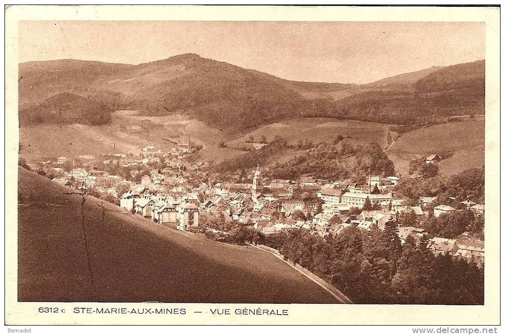 SAINTE MARIE AUX MINES...VUE GENERALE - Sainte-Marie-aux-Mines