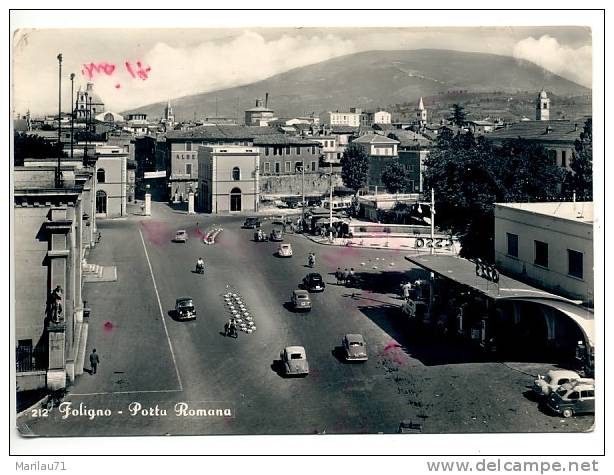 Umbria FOLIGNO (Perugia) Porta Romana1957 Viaggiata - Foligno