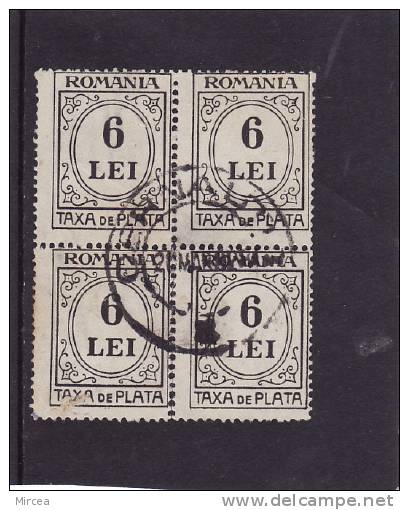 M1900 , Roumanie 2007, Bloc De Quatre , Oblitere - Postage Due