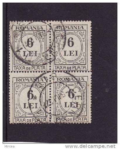 M1967, Roumanie , Bloc De Quatre , Oblitere - Postage Due