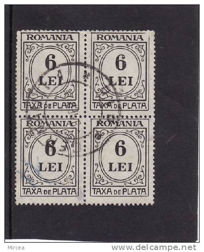 M1970, Roumanie , Bloc De Quatre , Oblitere - Postage Due