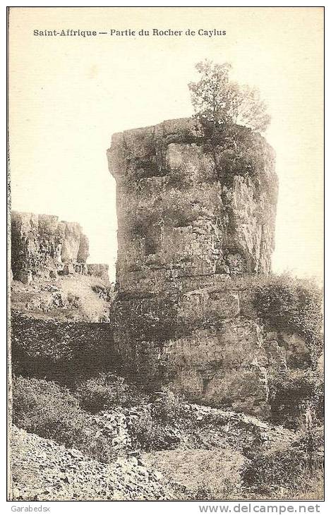 CPA De SAINT AFRIQUE - Partie Du Rocher De Caylus. - Saint Affrique