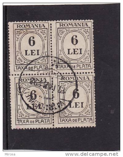 M1973, Roumanie , Bloc De Quatre , Oblitere - Postage Due