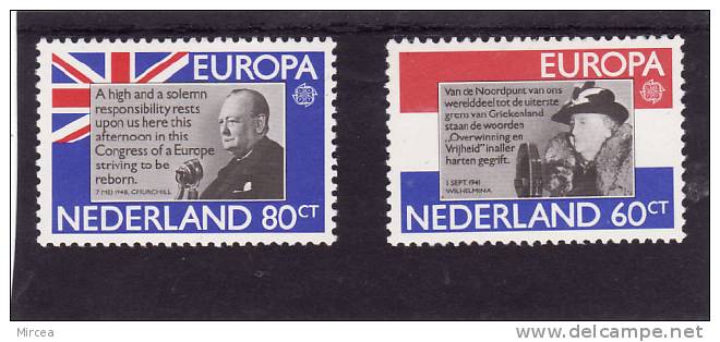 Pays-Bas , Yv.no.1138/9, Neufs** - 1980