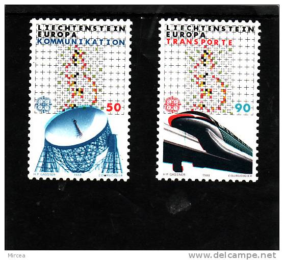 C5155 - Liechtenstein 1988 - Yv.no.878/9 Neufs** - 1988