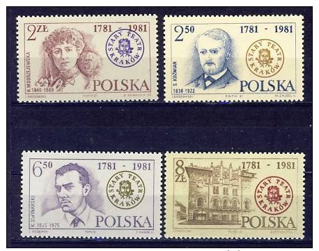 Pologne - Polen  Cat. Y&T Nr 2593-2596   (xx) - Ungebraucht