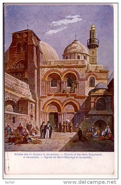 PALESTINE , Illustration De PERLBERG , Eglise Du Saint Sepulcre A Jerusalem - Palestine