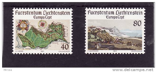 C5140 - Liechtenstein 1977 -  Yv.no.612/3 Neufs** - 1977