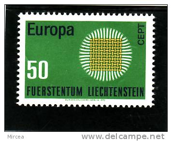 C5130 - Liechtenstein 1970 - Yv.no.477 Neuf** - 1970