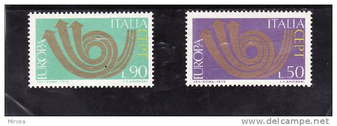 C355 - Italie , Yv.no.1140/1, Neufs** - 1973