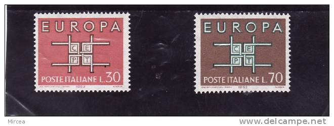 C4369 - Italie 1963 , Yv.no.895/6, Neufs** - 1963