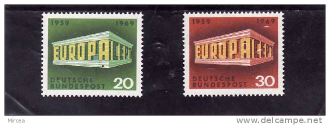 Allemagne Federale 1969 -  Yv.no.446/7  Neufs** - 1969