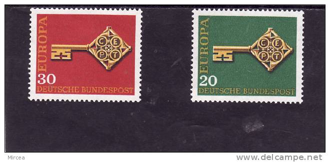 Allemagne RF 1968 -  Yv.no.423/4  Neufs** - 1968
