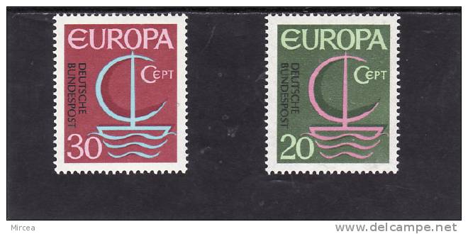 Allemagne Federale  , Yv.no.376/7,   Neufs** - 1966