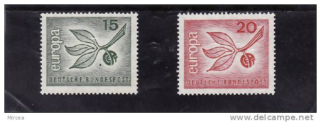 Allemagne Federale  , Yv.no.350/1,   Neufs** - 1965