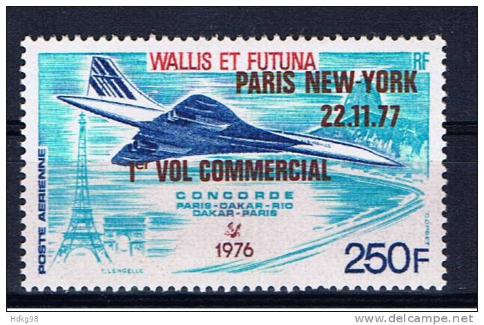 WF+ Wallis Futuna 1977 Mi 291** Concorde - Ungebraucht