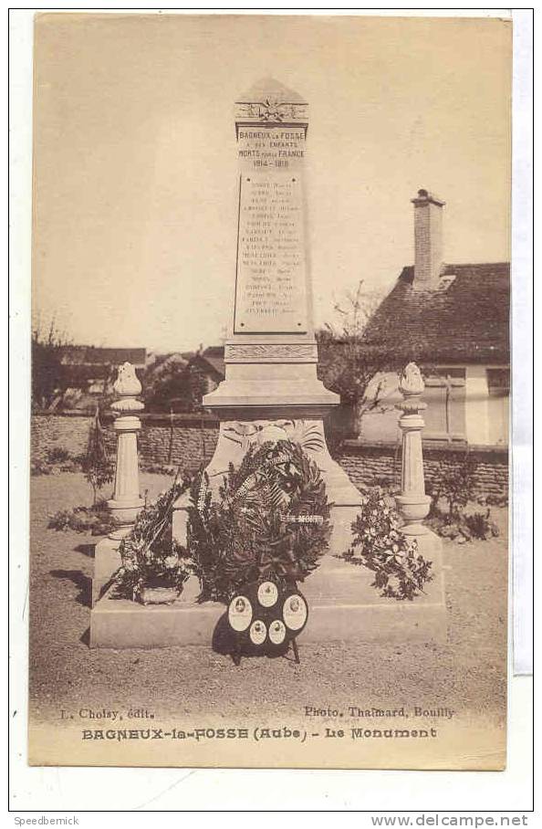 10267 BAGNEUX La Fosse Le Monument . Ed Choisy Thalmard Rouilly - Autres & Non Classés