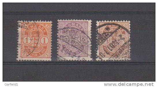 Dänemark   Mi. Nr.  37  / 39    Gest. - Used Stamps