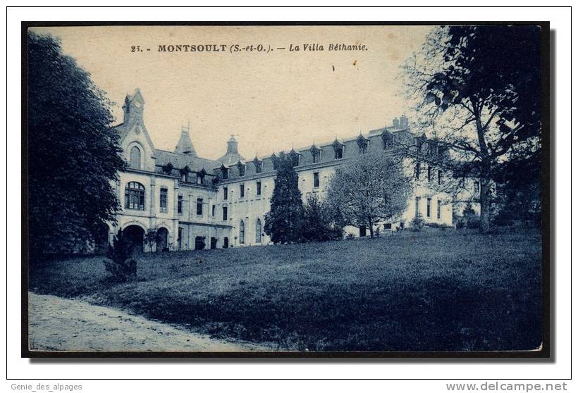 95 MONTSOULT, Villa Béthanie, Photo édition Blaincourt, Dos Div.vierge - Montsoult