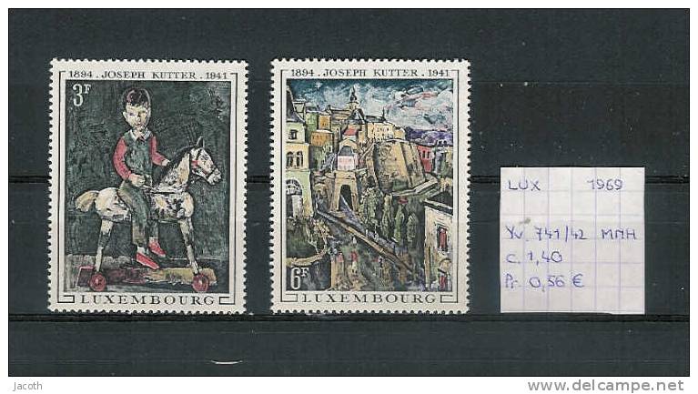 Luxembourg 1969 - Yv. 741/42 Postfris/neuf/MNH - Nuevos