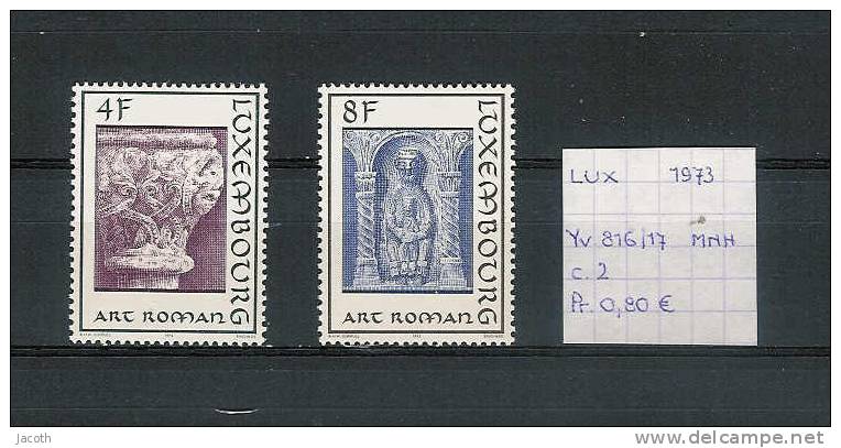 Luxembourg 1973 - Yv. 816/17 Postfris/neuf/MNH - Unused Stamps