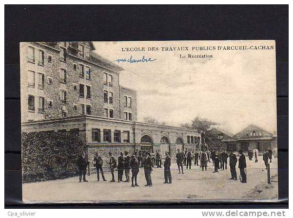 94 ARCUEIL CACHAN Ecole Spéciale Travaux Publics, Cour De Récréation, Eleves, Ed Hamelle, 1921 - Cachan