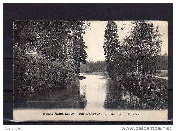 94 BOISSY ST LEGER Chateau De Grosbois, Parc, Rivière, Vue Du Pont De Max, Ed ?, 1908 - Chateau De Grosbois