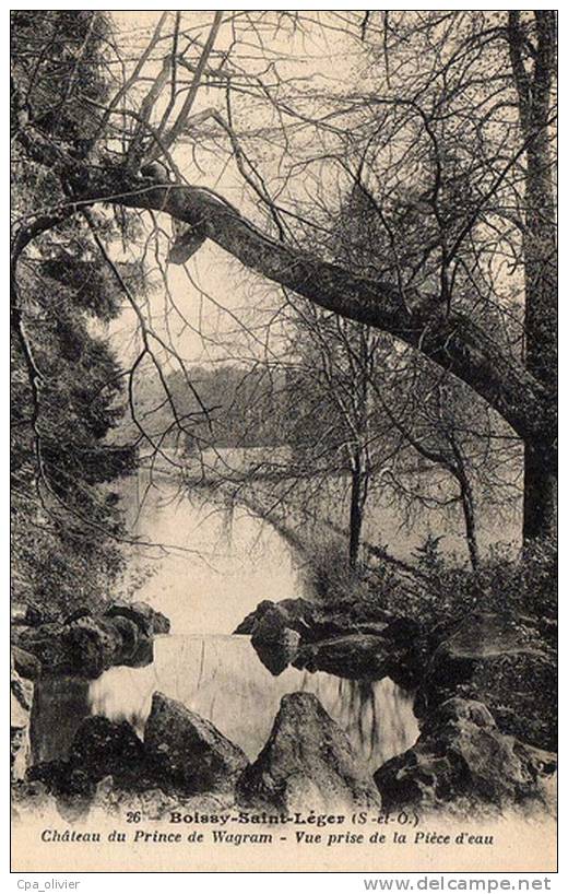 94 BOISSY ST LEGER Chateau De Grosbois, Prince De Wagram, Vue Prise De La Pièce D'Eau, Ed BF 26, 192? - Chateau De Grosbois