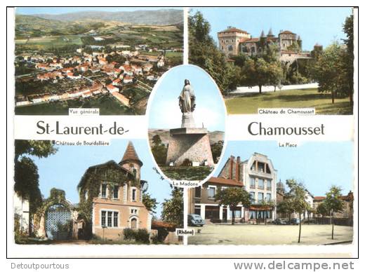 Cpsm SAINT LAURENT DE CHAMOUSSET Multivue - Saint-Laurent-de-Chamousset