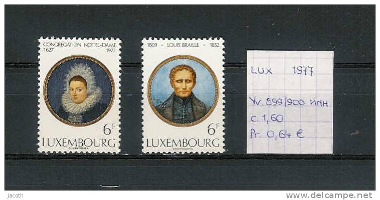 Luxembourg 1977 - Yv. 899/900 Postfris/neuf/MNH - Nuevos
