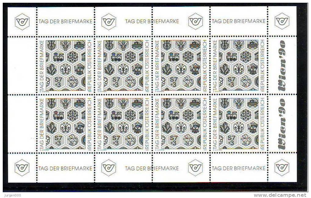 Wien 90, Schwarzdruck Nr 1990 ** (Z17726) - Proofs & Reprints