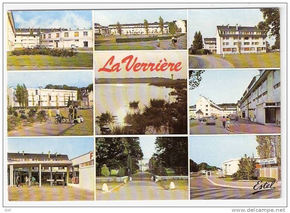 LA VERRIERE (Yvelines, 78): La Cité Marcel Rivière,l'Etang,le Centre Commercial,le Chateau, L'Institut ; 1975, TB - La Verriere