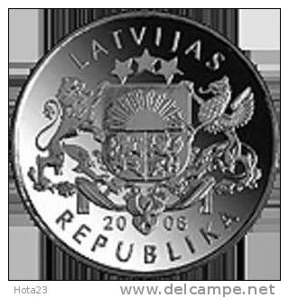 Latvia-1 Lats- Waterlily - Water  Rose  2008 Y -  UNC - Latvia