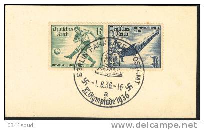 Jeux Olympiques 1936 Allemagne  Fahrbares Postamt - Estate 1936: Berlino